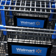 Wal-Mart shopping carts sit outside a store on Feb. 20, 2014, in San Lorenzo, Calif.
Justin Sullivan/Getty Images